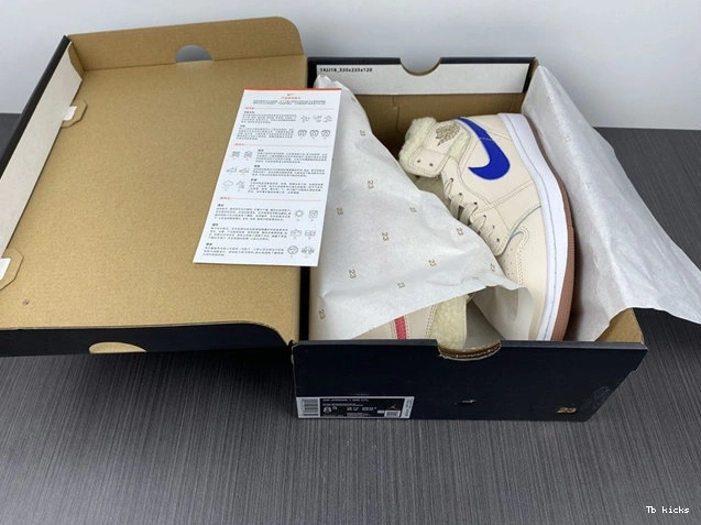 Reps TBK Pearl Fleece White 3701 Jordan1 Mid DO2207- SunProtective 1025